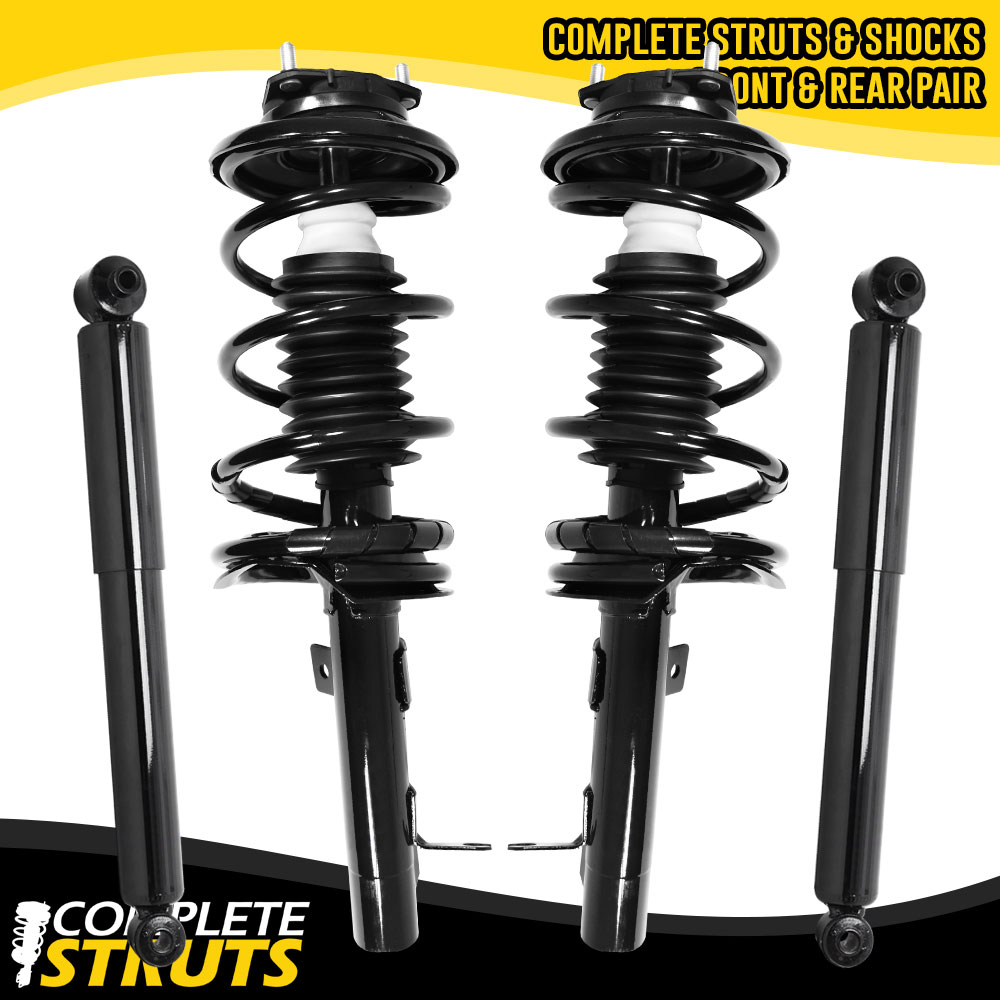 Pair Front Quick Complete Struts & Coil Spring Assemblies Compatible with 2000-2005 Ford Focus 