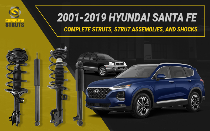 Concerned about worn struts or shocks on your 2001-2019 Hyundai Santa Fe? Don’t be, we’ve got direct replacements for you!