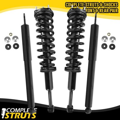 4-Piece Complete Strut & Shock Kit For 2007-2013 Toyota Tundra - Front & Rear, Partsmarket2018