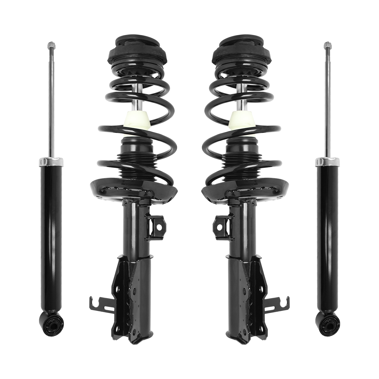 Front Quick Complete Strut & Coil Spring Assemblies & Rear Shocks ...