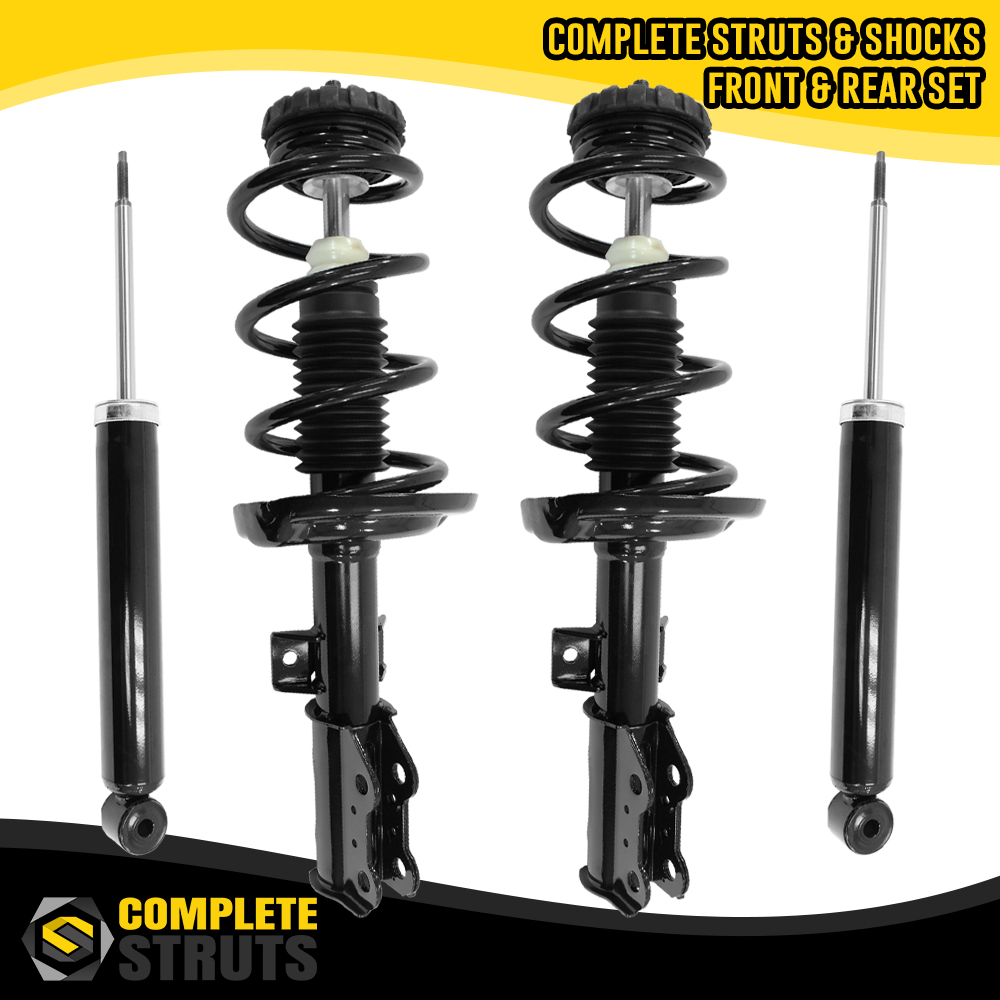 Front Complete Struts With Coil Springs And Rear Gas Shock Absorbers Bundle 2010 2016 Cadillac Srx 7459